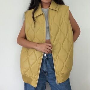 Urban Outfitters faux leather vest